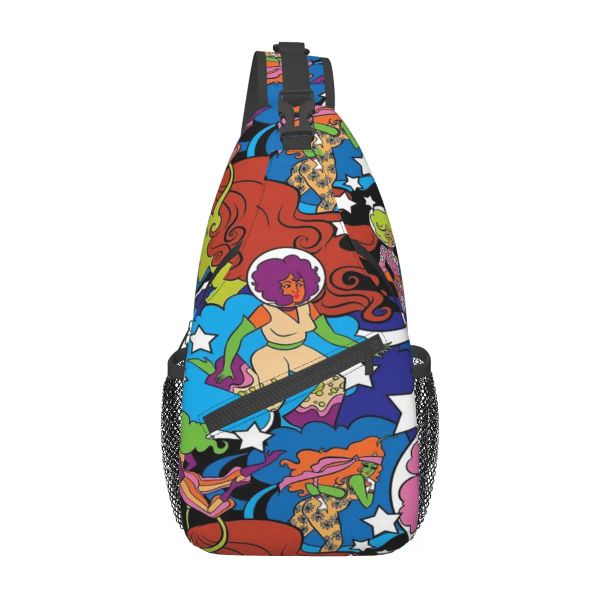 Taschen Space Babes aus der Weltraum -Brust -Tasche moderne große Kapazitätsschule Schöne Geschenk Multistyle