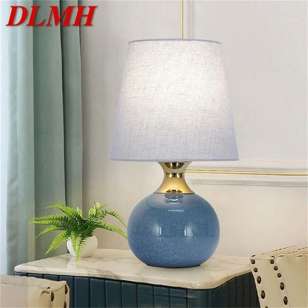 Настольные лампы DLMH Touch Dimmer Dommer Light Contemporary Ceramic Luxury Lamp Decorative для домашнего кровати