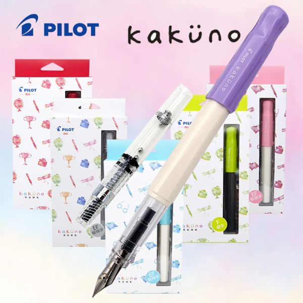 Пилот с ручками Kakuno Smiley Fountain Pen FKA1SR Начальная школа Каллиграфия Специальная сменная чернила школьная школа канцелярские товары канцелярские товары