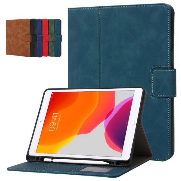 Portafogli per custodia per iPad con portafoglio per la cuoio in pelle Luxury PU Luxury per iPad Funda 10 2 10.2 9.7 iPad 10th 9 8 7 6 5 Th Gen Air 1 2