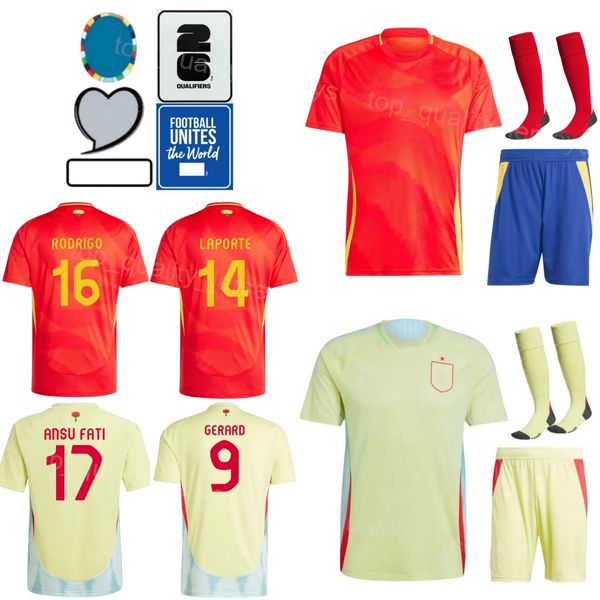 Euro Cup 2024 2025 Soccer 10 Dani Olmo Maglie 11 Nico Williams 19 Lamine Yamal 14 Aymeric LaPorte Alvaro Morata Mikel Oyarzabal Shit National Team Xibanya