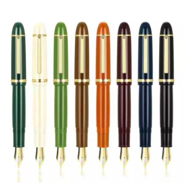 Pens Jinhao X159 #8 Cenagem de tinta de ponta de ponta extra / fina / fina / média, caneta de escrita de grande tamanho de acrílico preto