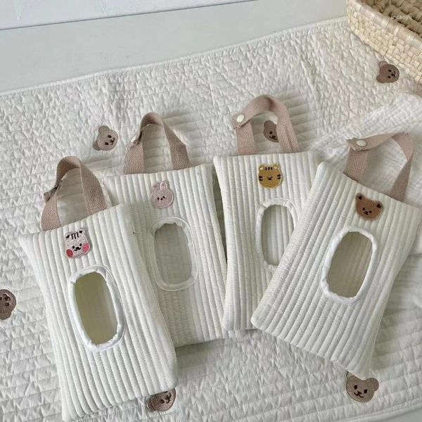 Bebek arabası parçaları taşınabilir bebek ıslak silme çanta doğdu yeniden kullanılabilir yeniden doldurulabilir mendil poşet tutucu doku kutusu pamuk asma çanta