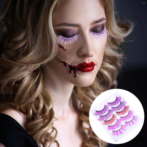 Falsche Wimpern 10 PCs Faux Halloween Kostüme Frauen dichte Erweiterungen versorgen Fälschungen