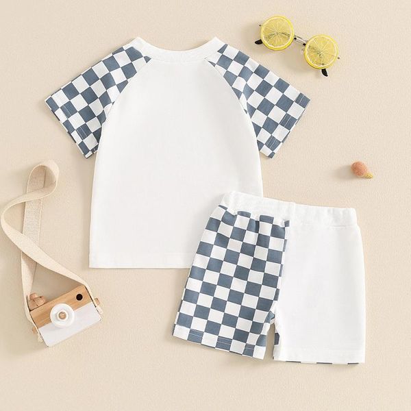 Kleidungssets Kleinkindjungen Mädchen Sommer -Outfit Kurzarm T -Shirt Shorts Set 6 12 18 24 Monate 2T 3T 4T Babyneutrale Kleidung