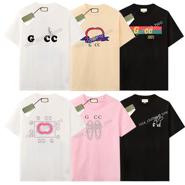 Mens T Shirt Tasarımcıları T Shirt Adam Kadın Tshirt Mektuplar Baskı Kısa Kollu Yüksek Kaliteli Yaz Gömlek Gevşek Grafik Tees Boyutu XS-XL