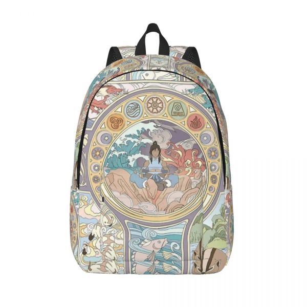 Bags BENDERS originais Avatar Korra Backpack Elementary High College School Student Bookbag Teens Daypack Presente