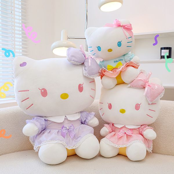 Büyük boyutlu peluş oyuncaklar sevimli anime çevre birimleri film kedi doldurulmuş bebekler Noel için hediye