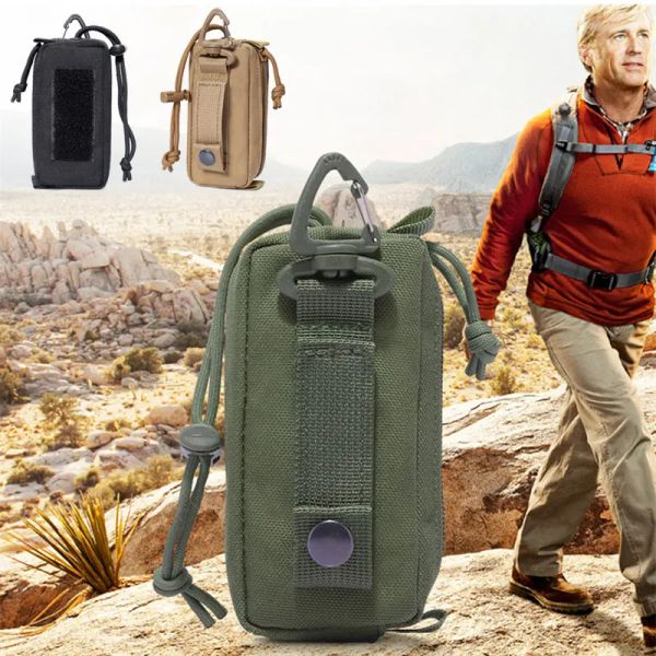 Taschen tragbare kleine taktische Tailentasche Brieftasche Karton Key Halter Geld Beutel Fanny Pack Outdoor Militär Multifunktion Jagd EDC -Tasche