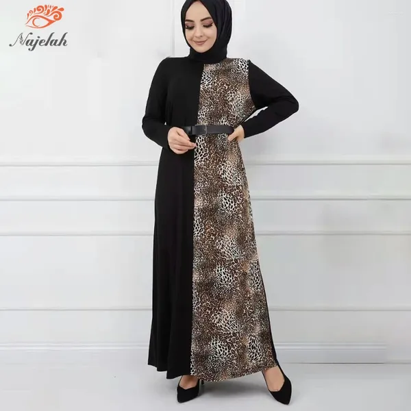 Этническая одежда Мусульманская атласная черная абая Исламское скромное платье Абая для женщин Африканские платья Турция Кафтан Дубай Кафтан Моррокан