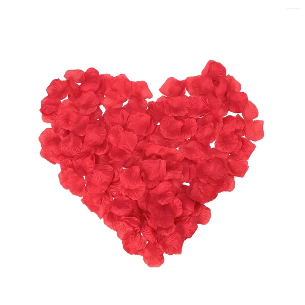 Dekorative Blumen 2000pcs Red Rose Blütenblätter lebensechter künstlicher Blume für romantische Nacht Valentinstag Hochzeit