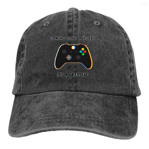 Ball Caps Gaming é um estilo de vida Baseball Cap Men Hats Women Visor Protection Snapback Gamer Controller