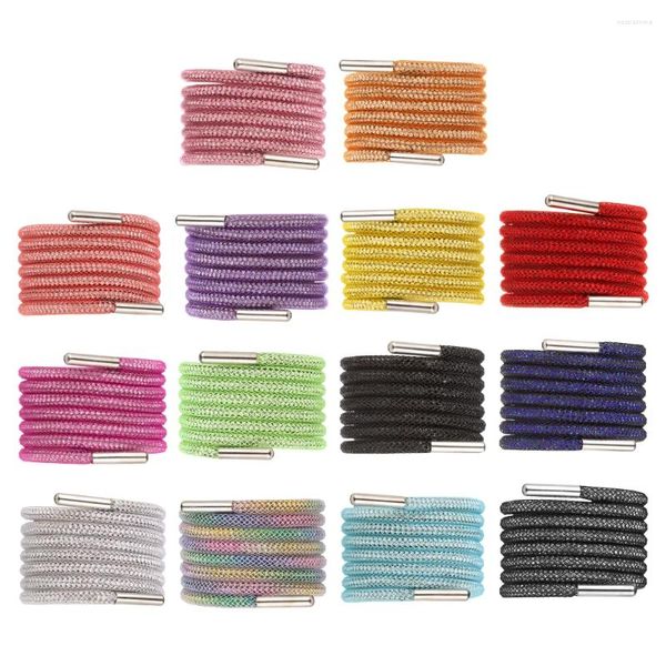 Peças de sapato 1pc Moda Rhinestone Shoelaces