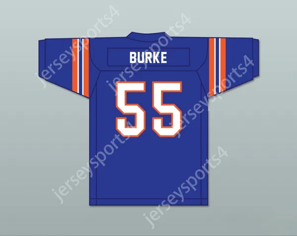 Custom eine Namensnummer Herren Jugend/Kinder Burke 55 John Hughes High School Wasps Blue Football Trikot nicht ein weiterer Teenie-Film Top S-6xl