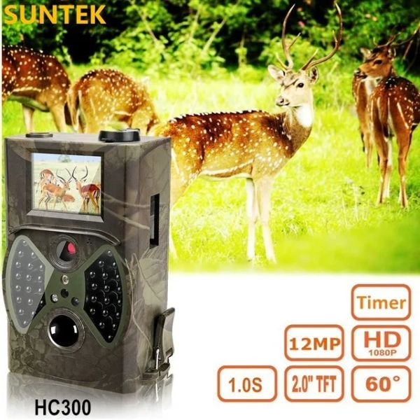 Камеры HC 300M Охотничья игра камера MMS Photo Trap HD Scouting Infrared Outdoor Hunting Trail Video Camera Black Ir Night Vision Camera