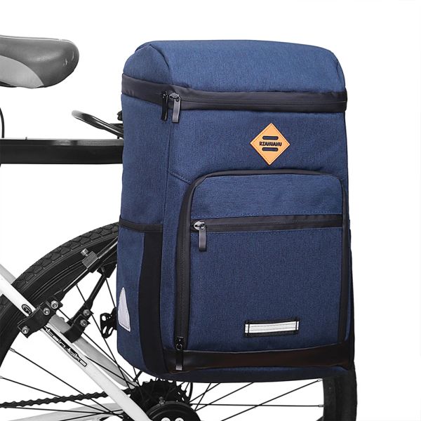 Bolsas de bicicleta Bolsa traseira Bolsa de prateleira multifuncional Multifuncional Isolamento térmico Backpack LargeCapacity Sports Pannier Cycling Travel Bags