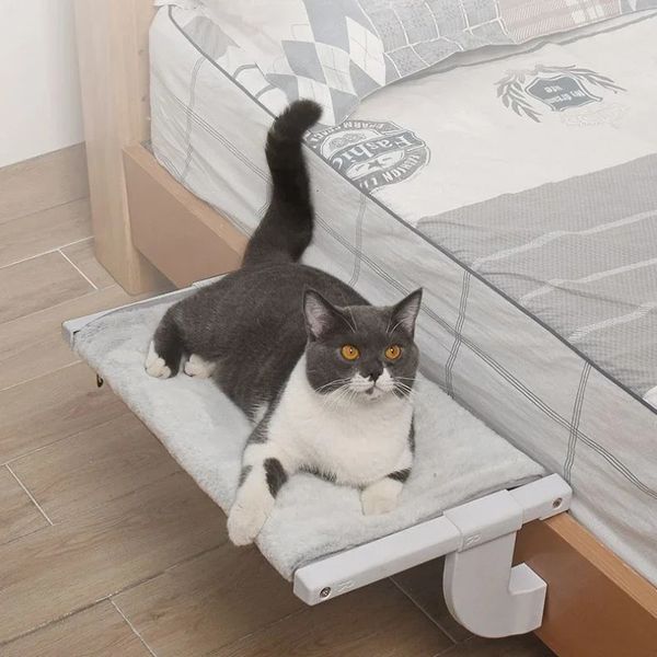 Camas de estimação de cama de gato penduradas para a cabeceira de cabeceira de cabeceira de gato de gatinho Removável Sleepable and Furniture Products 240410