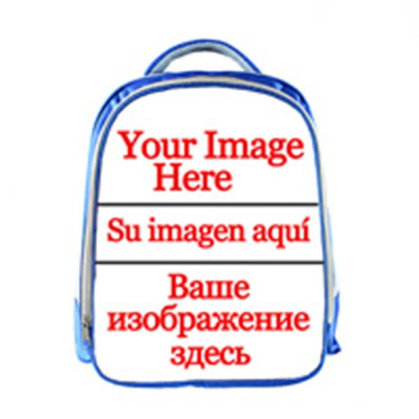 Mochilas de 13 polegadas personalizadas seu logotipo de imagem Crianças Cartoon Mochilas Manter mochila para meninos para o jardim de infância diariamente Backpack Kids Bookbag