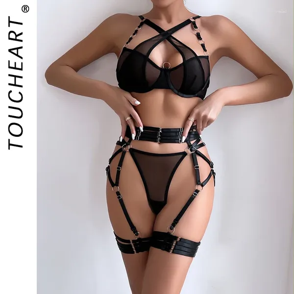 Bras, Sekca Seight Sütyen İçin İç Çamaşırı Kadınların Korset Bilizna Seksi İç çamaşırı Set ve See-Through