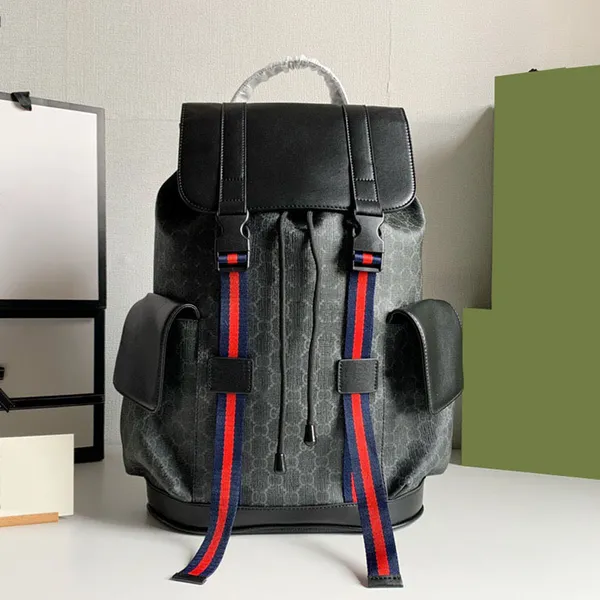 Designers de alta qualidade mochila saco de viagem moda casual hasp mochilas clássicas antigas bolsas de mochilas de couro de couro antigo