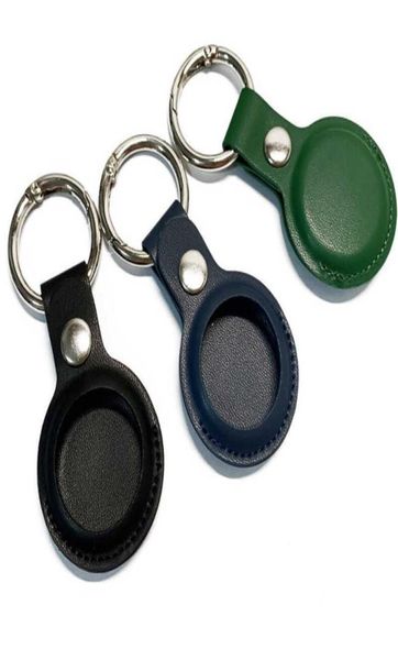 PU Leder Air Schlüsselbund für Apple Airs Halter GPS Tracker Abdeckung Anti-Lost-Schutzluftkoffer Key Ring Finder Accessoires6111592