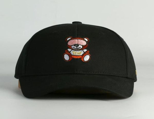 Hochwertige Männer Frauen Designerin Casquette Caps Modebaseballkappe mit Bärenmuster Buchstaben gestickt Sun Hut Geizige Brim Hat3907950