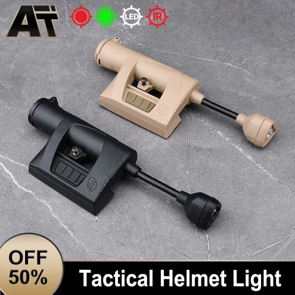 Scopes Wadsn MPLS4 Tactical Helm Light Ladung MPLS 4 Modi Red Green Laser IR Helme Lampen Energiesparung Jagd Militär Taschenlampe