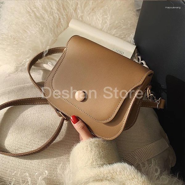 Drawstring düz renkli kare crossbody çanta 2024 moda yüksek kaliteli PU deri kadın tasarımcısı çanta gündelik omuz Messenger