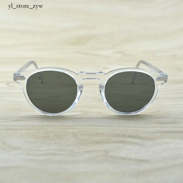 Gregory Peck Men Mulheres óculos de sol vintage Óculos de sol polarizados ov5186 óculos de sol retrô de óculos de sol de oliver