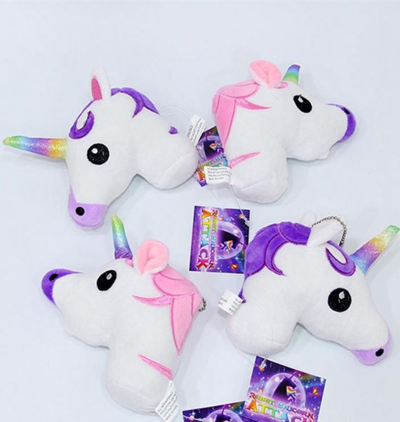 Cartoon cartone animato Unicorn bambola peluche giocattolo arcobaleno semplice ornamento morbido Bellissima personalità borse per la decorazione re di decorazione Keychain Penderant2472740