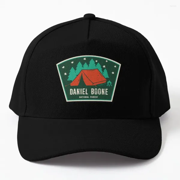 Caps de bola Daniel Boone National Florest Camping Baseball Cap Hat Christmas para homens