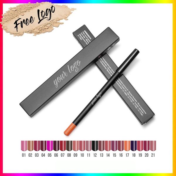 Etichetta privata Makeup Wholesale Lip Liner Logo personalizzato di alta qualità Costruisci il tuo marchio Liner Cosmetic Lipter impermeabile