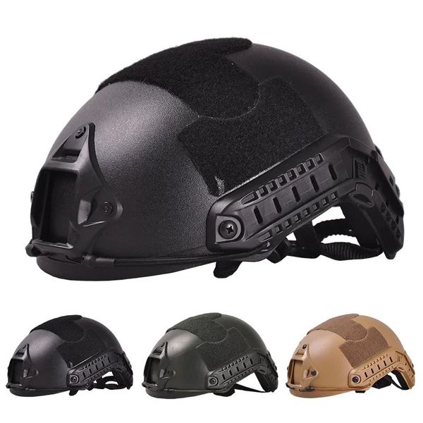 Casco tattico MH PJ Paintball Combat Casco Outdoor Sports Black Army Green Chiesa di salto