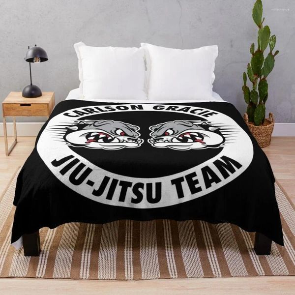 Decken Carlson Gracie Jiu-Jitsu Team werfen Decken Designer Furrys lustiges Geschenk