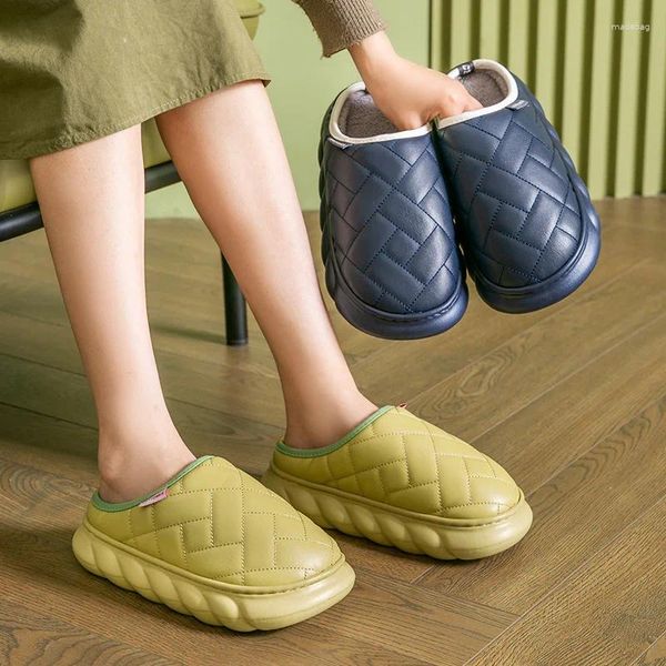 Slippers 2024 Design Женщины плюшевая водонепроницаем