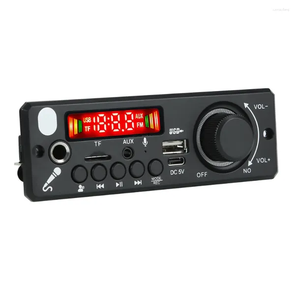 Módulo de áudio DC 5V Compatível com Bluetooth 5.0 Rádio FM sem fio FM TF USB MP3 WMA Board Record