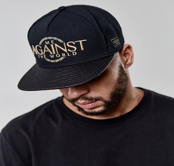 Hochwertige Hut klassische Mode Hip Hop Marke Billige Mann Frau Snapbacks Black CS WL gegen die World Cap6289994