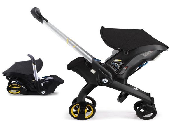 Коляска для детских автомобильных сидений комбинация 4 в 1 для новорожденных легкой грузоподъемности складной детской коляски Buggy8239601
