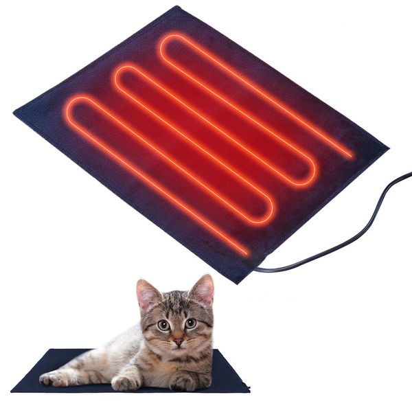 Isıtmalı Kedi Yatağı Isıtma Pedi Mobilya Orta Elektrik Köpekler ve Kediler için Elektrikli 3 240410 ile kapalı ayarlanabilir ısınma paspası