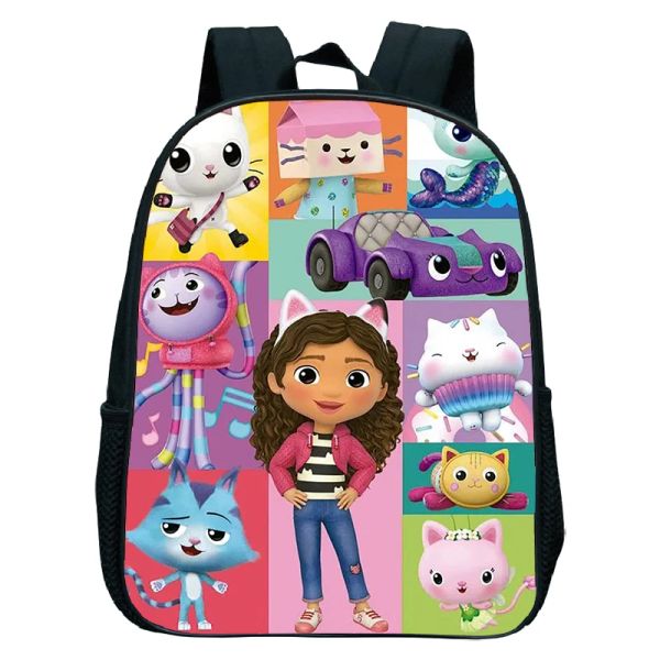 Bolsa Backpack de Gabby Backpack de 12 polegadas Bolsa de jardim de infância para crianças garotas bookbag Primary School School Boy Rusksack Gift Bag