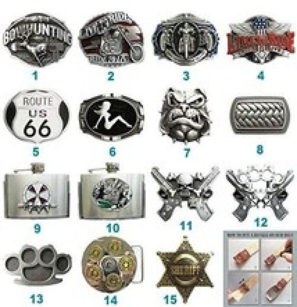 Novo Cosplay Costume Biker Rider Belt Buckle Mix Styles Choice Stock em nós Cada fivela é exclusiva Escolha o seu design de fivela favorito7114534