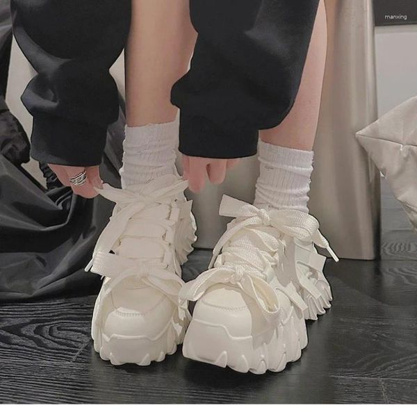 Casual Shoes Plattform Sneakers für Frauen 2024 Leinwand Mesh atmungsaktiven Mode Trendy