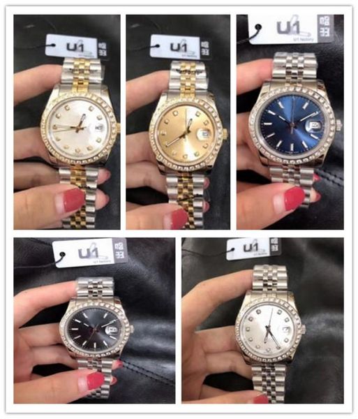 Женские наручные часы 28 мм механическая юбилейная полоса 279381 379383 Diamond Asia 2813 Автоматическое браслет из нержавеющей стали Luxury Lady Watch7215483