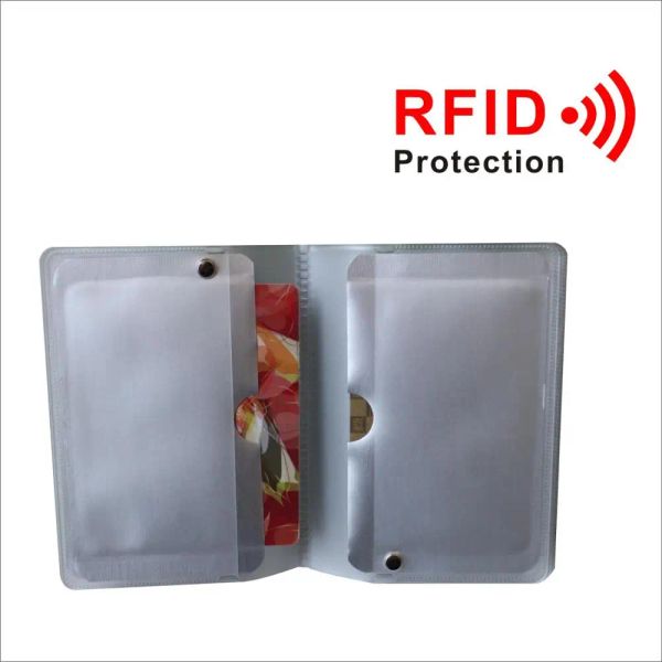 Portafogli Nuovi stili 12 slot RFID Blocco Portafoglio ID Titolo della carta ID Prevenire la carta di credito ID Skimming di NFC o scanner RFID, OEM Welcome