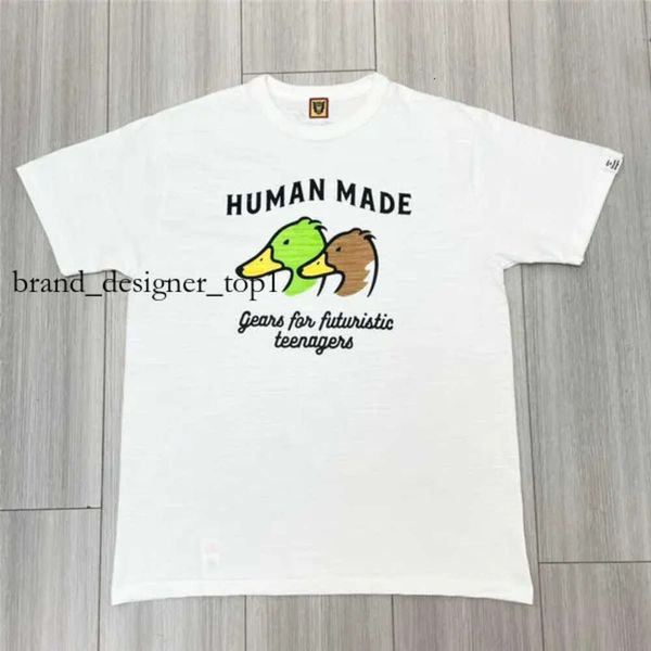 T-shirt maschile designer di marchi fatti umani Magliette estate di Blue Heart Fashion Fashion Shirt Human Made Women Oversize Thirt T-Shirt Cotton Tee Mens Clothing 7970