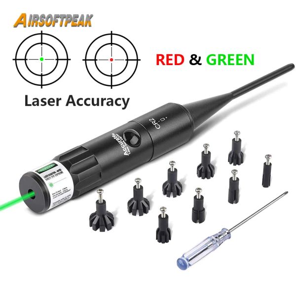 SCOPES Kit di vista a foro laser rosso verde tattico per .177 a 0,54 fucile calibro pistola a pistola a pistola annoia