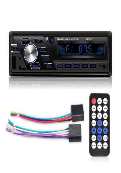 12V24V Auto -LKW -Radio Bluetooth 1Din Stereo Player Telefon Aux ISO -Schnittstelle MP3 fMusbradio Fernbedienung 21062563517624409597