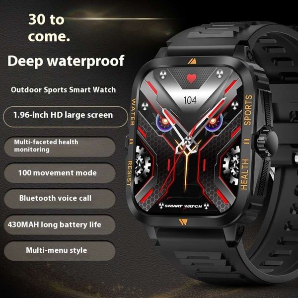 Smartwatch H02 di vendita a caldo per sport esterni, chiamata di nuoto impermeabile di 30 metri, smartwatch KT71