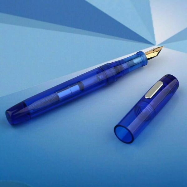 Stifte Mohn C3 Fountain Stift transparente Großkapazität Eyedropper Füllstift mit Konverter EF F Iaurita Nibs Schreiben Tintenstifte