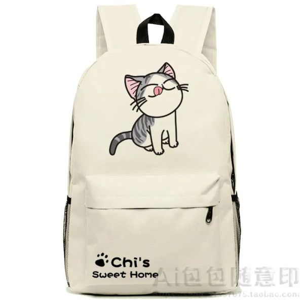 Mochilas Cartoo Anime Chi's Sweet Home Cos Chi Cut Cat Print